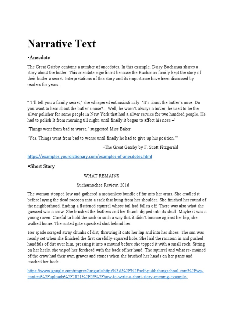 Narrative Text Anecdote PDF Single Parent
