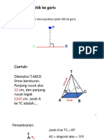 Dimensi Tiga - 2, Jarak Titik Dan Garis