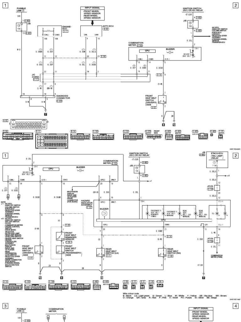 Seat Belt Warning PDF Switch Steering