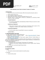 Semi-Detailed LP Earth's Resources For Demo Teaching in PCHS - Final