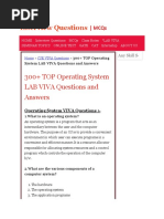 300+ TOP Operating System LAB VIVA Questions and Answers