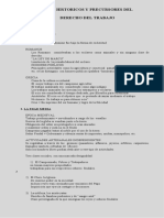 Tema 5 Hechos Historicos y Precursores Del Derecho Del Trabajo