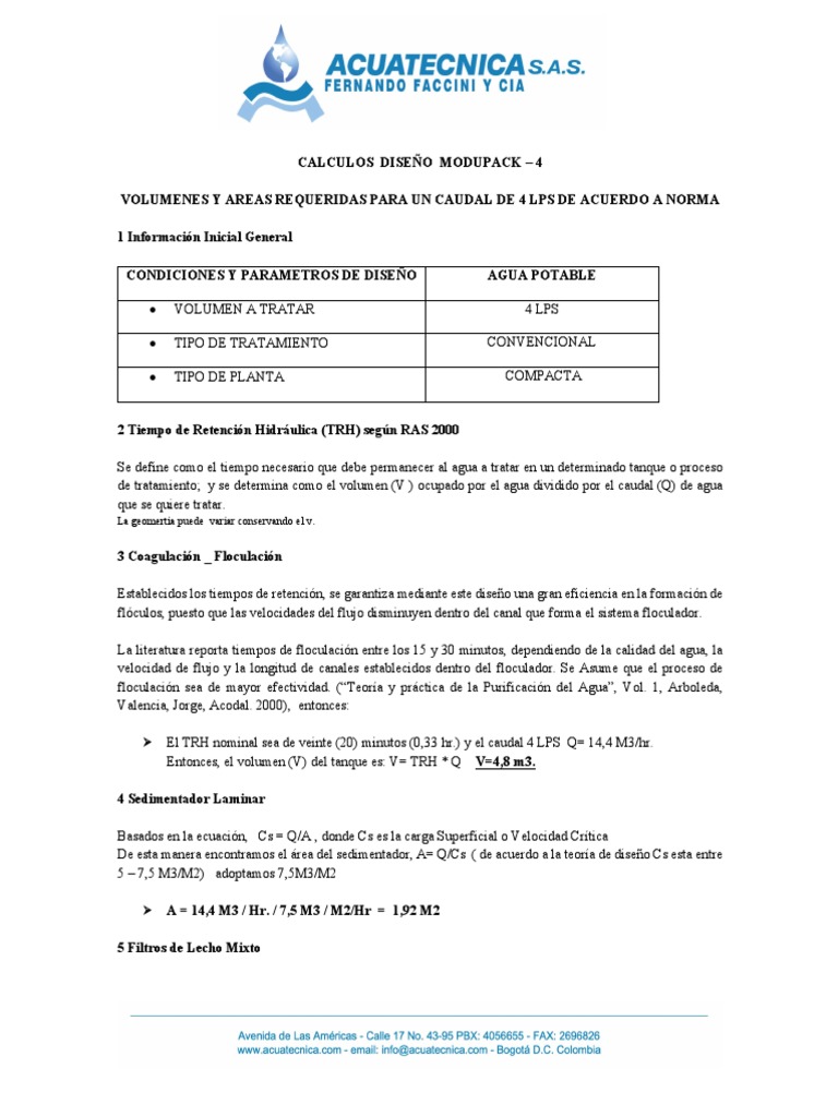 Modupack 4 | PDF | Agua | Filtración