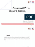 K12 - Quality Assurance (QA) in Higher Education