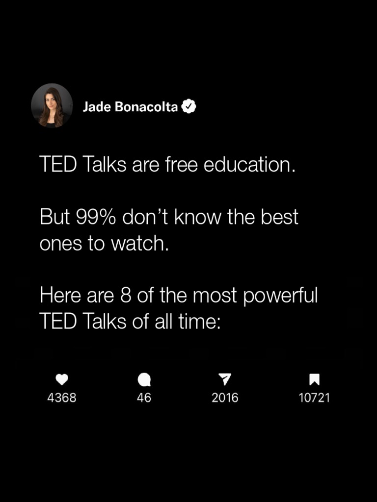 Image Result For The Most Po R Ted Talks You Need To Watch