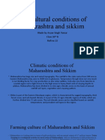 Agricultural Conditions of Maharashtra and Sikkim