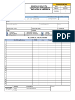 Sst-001 Registro de Inducción, Capacitación y Entrenamiento y Simulacros de Emergencia