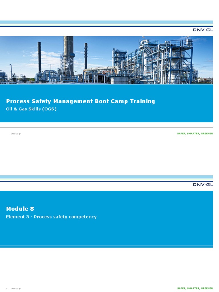 PSM 8 - Element 3 - Process Safety Competency (v2) | PDF | Risk | Safety