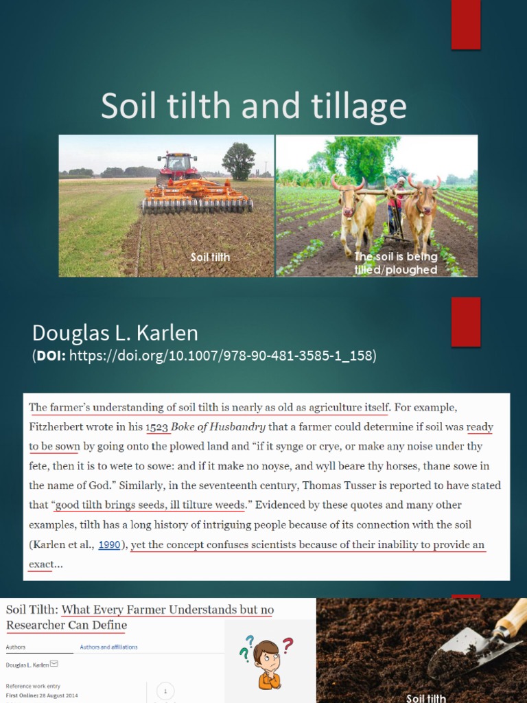 06-Soil Tilth and Tillage | PDF | Plough | Soil