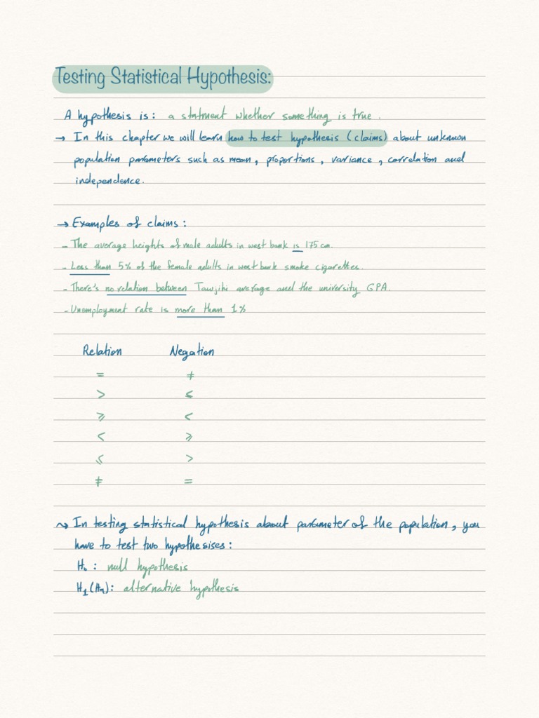 Testing statistical hypothesis pdf type i and type ii errors