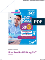 Plan Servidor Público y CNT - Internet CNT