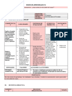 5° - Sesion de Aprendizaje - 6 - Secundaria