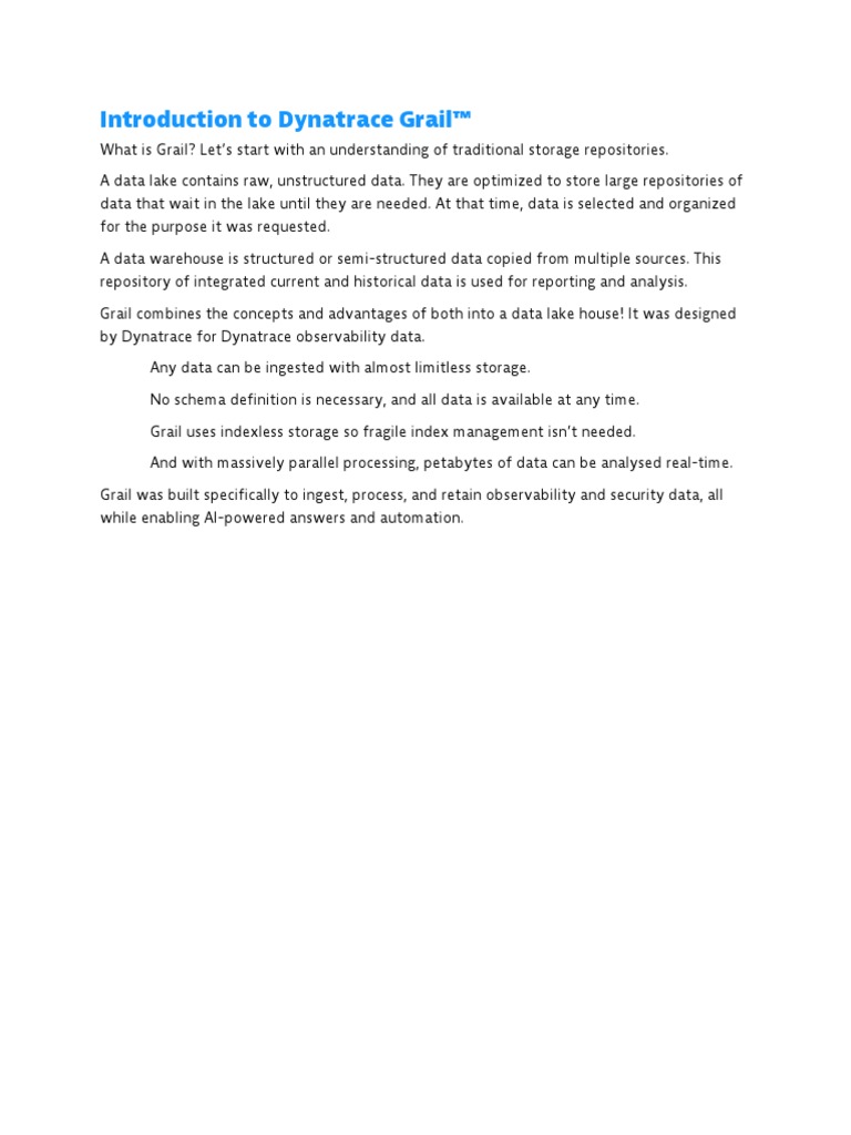 Gspintro110 introduction to dynatrace grail script pdf