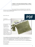 Ctejidas - Co-199 Tutorial Bolso Sobre A Crochet Clutch Paso A Paso