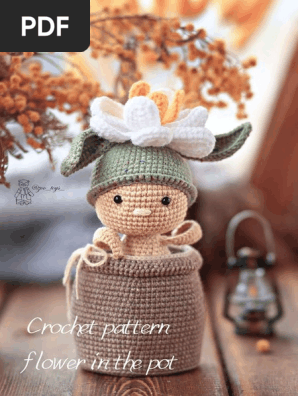 Crochet Pattern Flower in the Pot