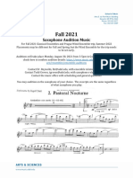 CLASSICAL SAXOPHONE EnsembleAuditionPacket F21