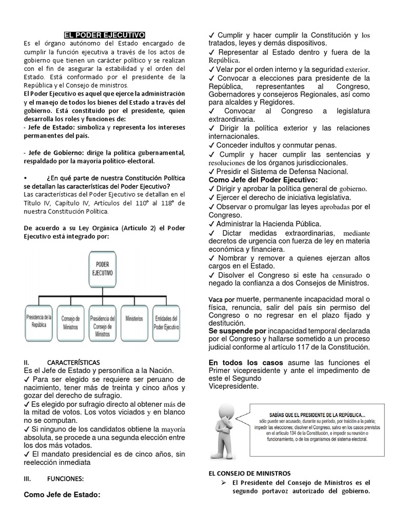 El Poder Ejecutivo y Judicial | PDF | Ejecutivo (gobierno) | Crimen y ...