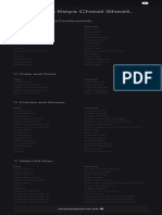 Figma Hot Keys Cheat Sheet. (Dark Mode)