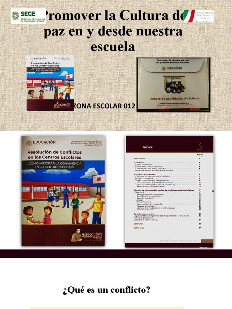 Promover La Cultura de Paz | PDF | Mediación | Aprendizaje