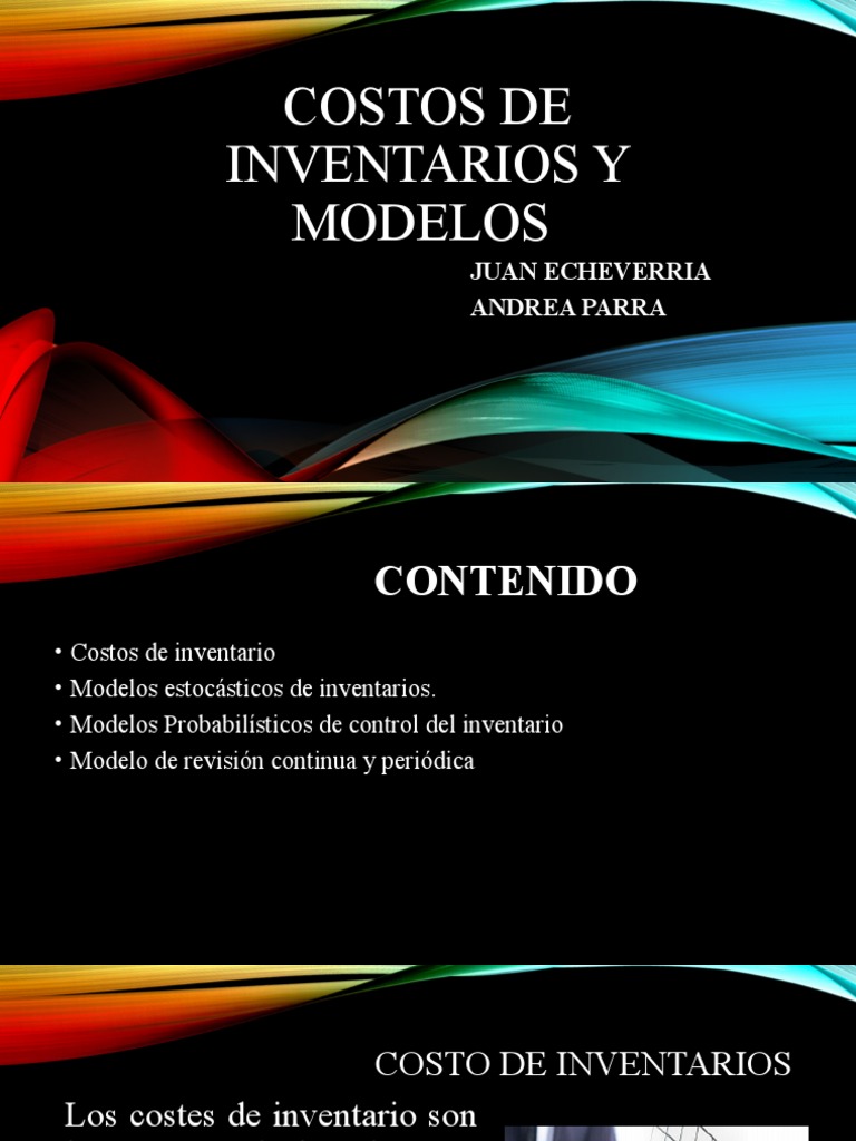 Costos y Modelos de Inventarios | PDF | Inventario | Costo
