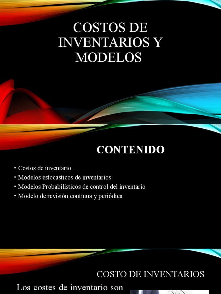 Costos de Inventarios y Modelos | PDF | Inventario | Costo