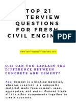 Top 21 Interview Questions For Fresh Civil Engineer 1691048813