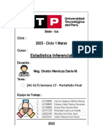 Estadística Inferencial - Avance Informe Final 1