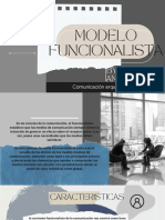 Modelo Funcionalista: Comunicación Arquitectonica