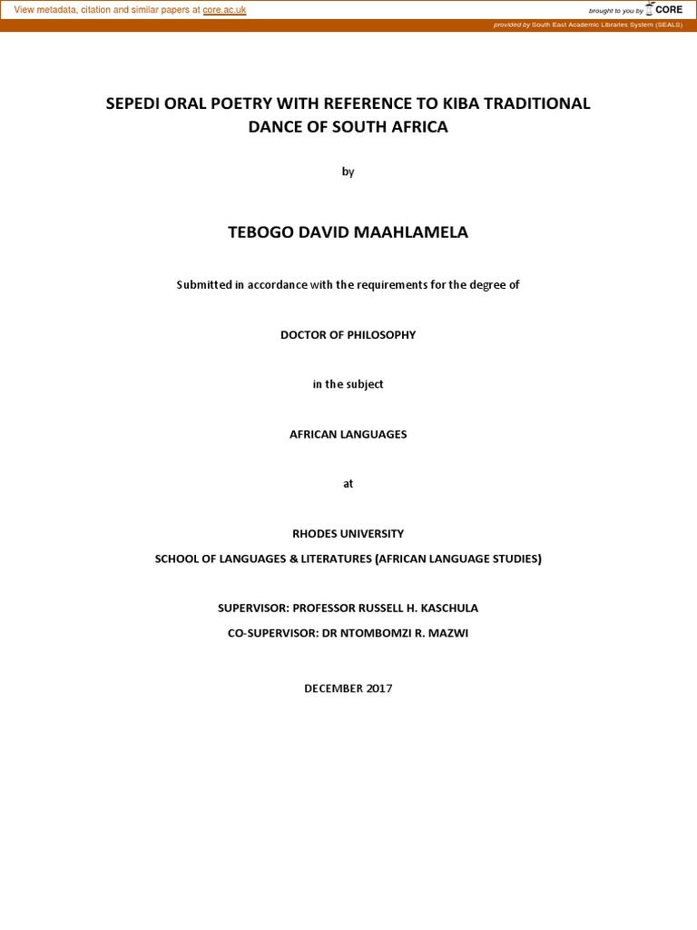 Kgosi names with the corpus frequencies