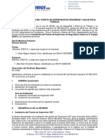 Acta Nombramiento de Supervisor SST