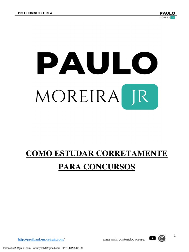 Como Estudar Corretamente para Concursos - Plano de Estudos | PDF ...