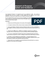1a Statement of Purpose Guidance & Template