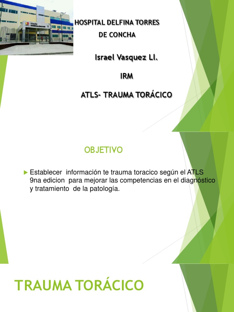 Trauma Torax Atls 171126232849 | Descargar gratis PDF | Lesión ...