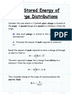 The Stored Energy of Charge Distributions