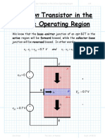 The NPN Transistor in The Active Operating Region