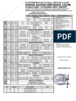 Jadwal Pelajaran MA MU 2023-2024