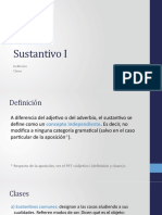 Sustantivo I (Definición y Clases)