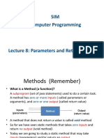 Lecture 8 Parameters and Return Values