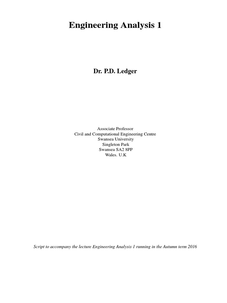 Engineering analysis 1 pdf integral eigenvalues and eigenvectors