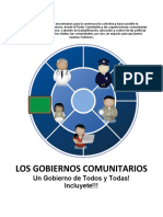 ANTEPROYECTO DE LEY Los Gobiernos Comunitarios