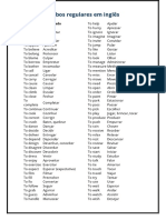 Verbos Regulares em Inglês