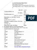 Percakapan Bahasa Arab Perkenalan Murid Baru