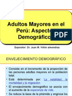 CLASE TEORICA 2. Aspectos Demográficos Del AM en El Perú + Función y Capacidad Funcional
