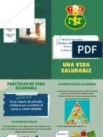 Folleto Díptico de Cuidado Ambiental y Reciclaje Moderno Ilustrado