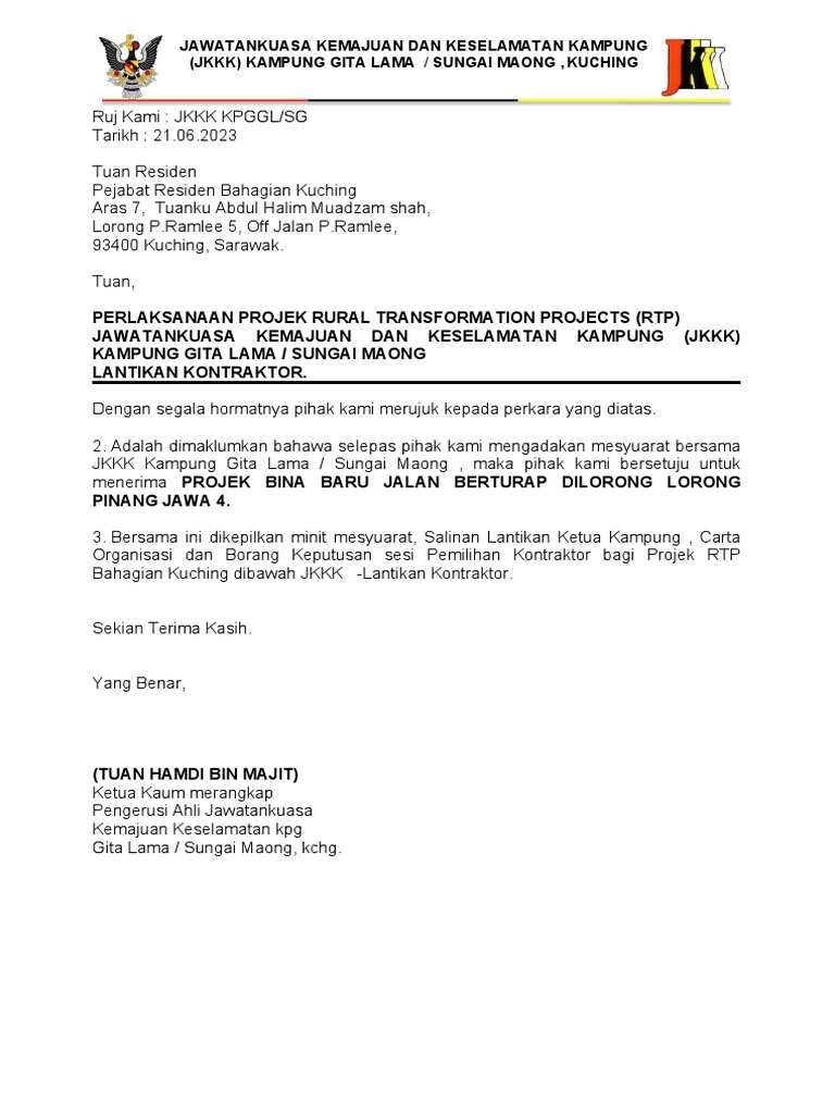 Projek Berturap.1690877540225 | PDF