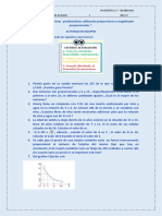 Razon y Magnitudes Proporcionales - Trabajo Cooperativo