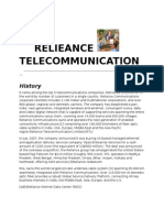 Relieance Telecommunication: History