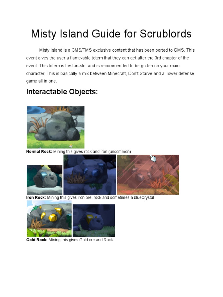 Misty Island Survival Guide for Scrublords | PDF