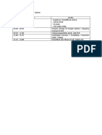 Rundown Acara Donor Darah