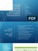 Implementasi Rekam Medis Elektronik Simrs Rme Khanza Di RS HoSANA MEDICA Berbasis Bukti